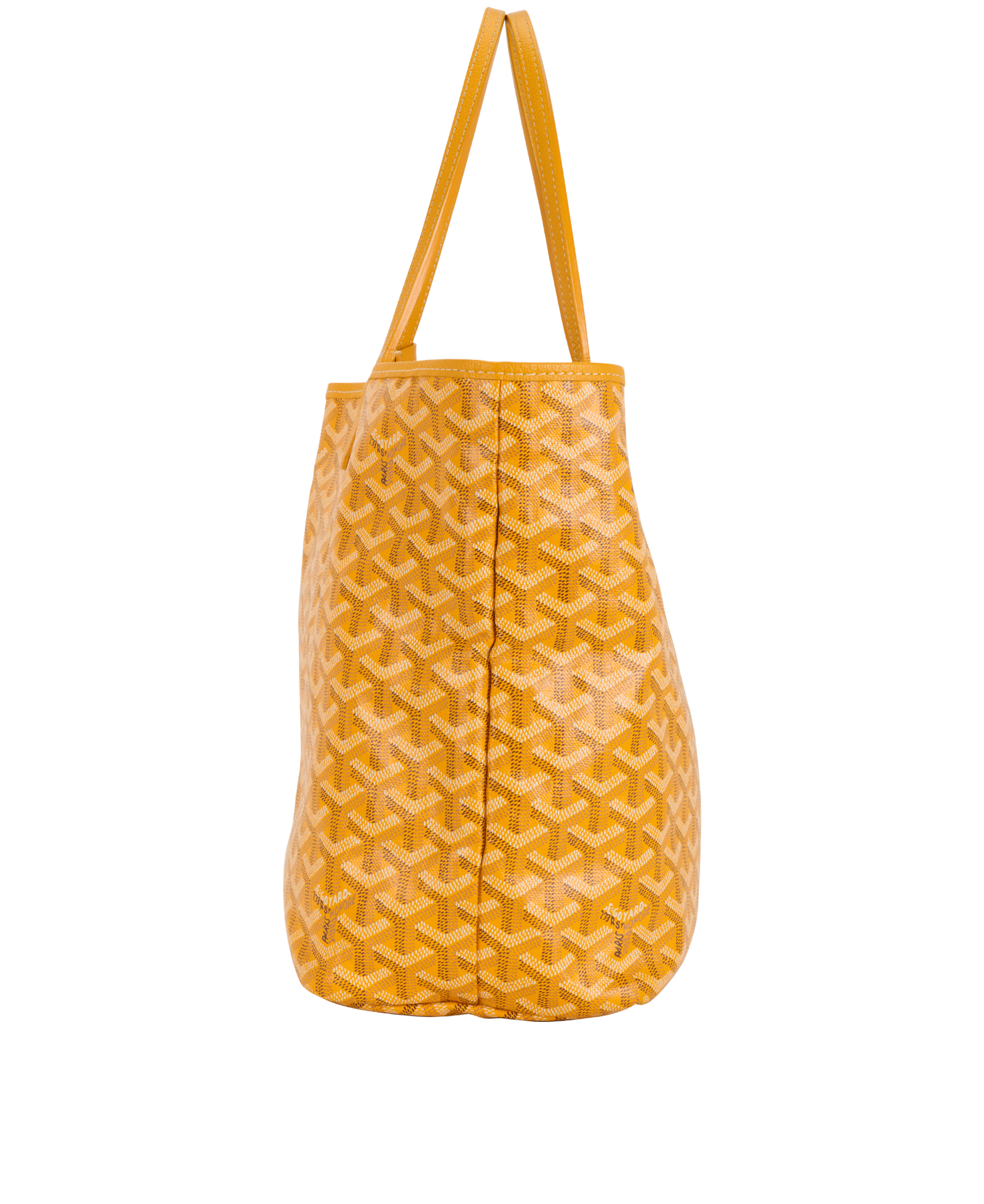 Saint Louis PM, &pound;1,250, Handbags, Yellow, Canvas, Bottom view